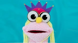 PRINCESS sock puppet  Ana  DIY Crafts [upl. by Iphigeniah]