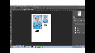 cara membuat ukuran standar poto 2R 4R dengan crop tool [upl. by Binni618]