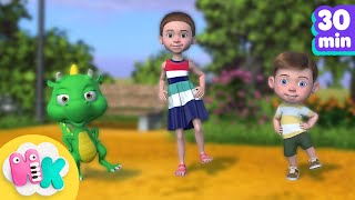 Canciones Infantiles en Ingles  Aprender inglés cantando  HeyKids [upl. by Yelekreb558]