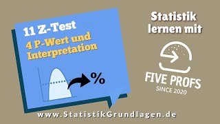 114 ZTest Gaußtest  PWert und Interpretation [upl. by Aivon]