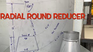 Radial line development  Round Reducer fabrication [upl. by Cerelly]