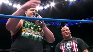 Kurt Angle and Samoa Joe interrupt Magnus January 30 2014 [upl. by Reklaw628]