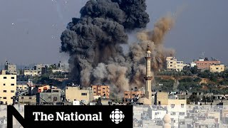 Palestinian militants fire hundreds of missiles at Israel after Gaza air strikes May 2021 [upl. by Pyne]