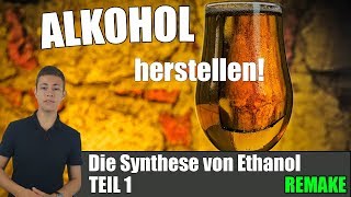 ALKOHOL HERSTELLEN  Synthese von Ethanol  REMAKE  TheScienceShow [upl. by Clayberg]