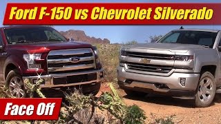 Face Off Ford F150 50 V8 vs Chevrolet Silverado 53 V8 [upl. by Sturdivant]