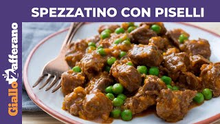 SPEZZATINO CON PISELLI  Ricetta facile [upl. by Farand146]