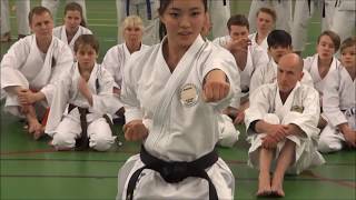 World Champion RIKA USAMI Teaching Kata KOSOKUN SHO [upl. by Yslehc]