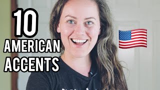 10 American Accents Imitation Examples [upl. by Siddon286]