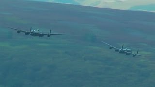 THE TWO LANCASTERS OVER DERWENT RESERVOIR [upl. by Narag]