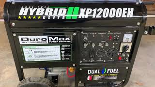 Duromax generator 12000 watt duel fuel review [upl. by Seroled]