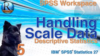 Descriptive Statistics for Scale Data in SPSS 27  Statistics with SPSS for Beginners 5 of 8 [upl. by Huff]