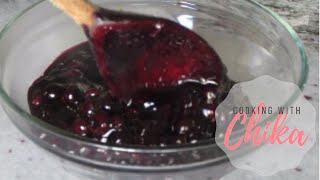 Easy Blueberry Sauce Recipe  Episode 38 [upl. by Idnyc]