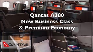 Qantas A380 NEW Business Class amp Premium Economy [upl. by Prissy]