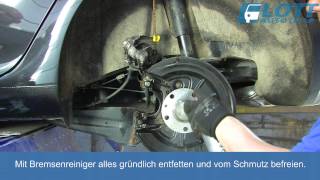 VW Golf 5 Bremsen wechseln hinten VideoanleitungTutorial [upl. by Mistrot]