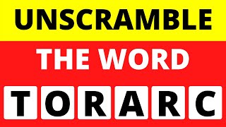 30 MINUTES OF UNSCRAMBLE THE WORD  UNSCRAMBLE THE WORD CHALLENGE  UNSCRAMBLE THE WORD QUIZ [upl. by Cence]