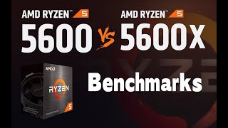 AMD Ryzen 5600 VS 5600X CPU Review amp Benchmarks [upl. by Enilamme771]