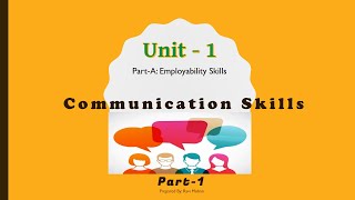 Class 9th Unit 1  Communication SkillsI Part1 [upl. by Netsrejk]