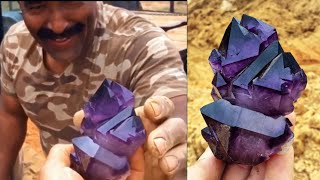 Digging for Top Quality World Class Amethyst Quartz Crystals in South Carolina [upl. by Nafets977]