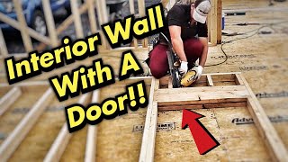 How To Build An Interior Wall With A Door  Load Bearing VS NonLoad Bearing Doorway [upl. by Ynatirb]