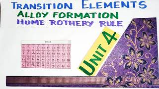 Hume  Rothery RuleAlloy formationTransition Elements12 th STDExplanation in TAMIL Vol 1Unit 4 [upl. by Tnilk]