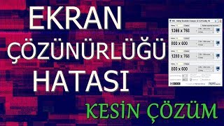 Ekran Çözünürlüğü Sorunu İntel  NvidiaAmd Kesin ÇÖZÜM [upl. by Reeta330]