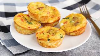 Petite Crustless Quiche Recipe [upl. by Readus]