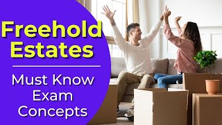 Freehold Estates What are they Real estate license exam questions [upl. by Mariya]