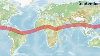 ITCZ Migration Animation [upl. by Enyr]