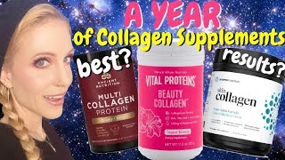 A YEAR OF COLLAGEN  Before amp After Best Products What to Know [upl. by Keeton]