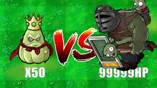 50 Plants VS Gargantuar King Who Will Win PVZ Hybrid Challenge [upl. by Aztiray]