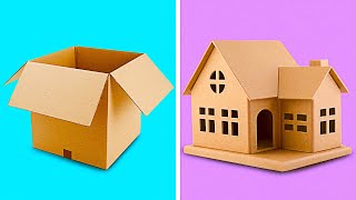 25 INCREDIBLE CARDBOARD CRAFTS TO MAKE AT HOME  Recycling Projects by 5Minute Decor [upl. by Banebrudge160]