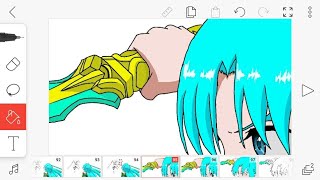 How To Make Anime Animation in FlipaClip with colour [upl. by Chill565]