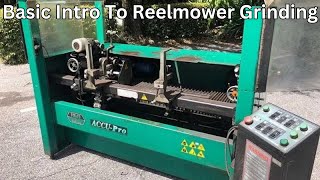 A quick intro to reel mower grinding  sharpening [upl. by Martineau]