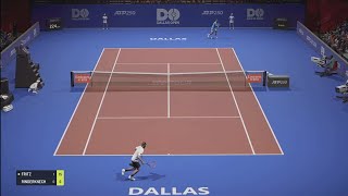 Fritz vs Rinderknech DALLAS Open ATP 500 [upl. by Elik]