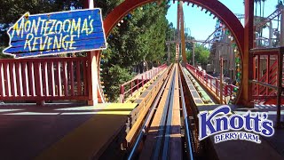 2019 August Montezoomas Revenge On Ride Front and Back HD POV Knotts Berry Farm [upl. by Eniron]