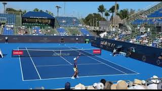 Reilly Opelka  Incredible winning forehand  Delray Open 2025 [upl. by Iad]