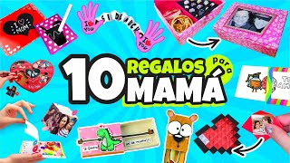 10 Regalos RAPIDOS FACILES y BONITOS para MAMÁ ⭐ Así o más fácil [upl. by Hittel]