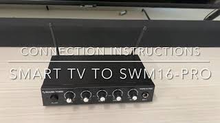 Sound Town SWM16PRO™ Karaoke Mixer System  How to connect to a digital optical Toslink device [upl. by Attehcnoc]