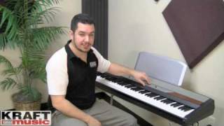 Kraft Music  Korg SP250 Digital Piano Demo with Rich Formidoni [upl. by Schifra]