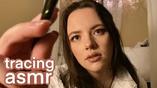 ASMR Tracing and Drawing on your Face cozy personal attention [upl. by Soisanahta]