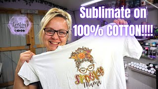 How To Sublimate On 100 COTTON Using The Epson ET 2720 [upl. by Nydnarb]