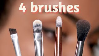 These are the ONLY 4 Brushes You Need for Eye Makeup [upl. by Ahseetal]