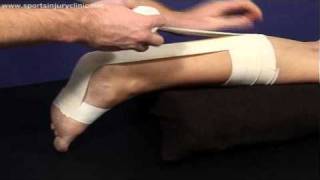 A Taping Technique for use in Achilles Tendon Injuries [upl. by Naimad]