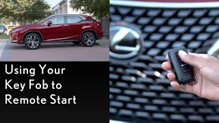 Howto Remote Start Using Your Key Fob  Lexus [upl. by Carson]