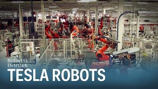 Meet Iceman and Wolverine — the 2 coolest robots in Teslas factory [upl. by Eitac]