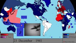 World War II on All Fronts Every Day [upl. by Annekam]