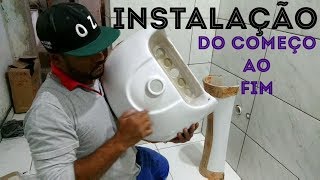 COMO INSTALAR LAVATÓRIO COM COLUNA [upl. by Edas]