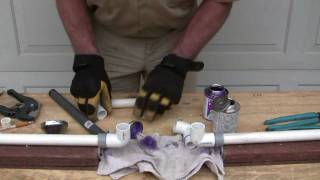 How to repair PVC pipe The four 90s method [upl. by Rekcut]