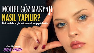 ÜNLÜ MODELLERİN GÖZ MAKYAJI [upl. by Enale406]