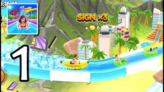 Uphill Rush Water Park Racing  Gameplay Walkthrough Part 1 iOS Android [upl. by Favian]